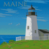 Pemaquid Point Poster Diamond Paintings