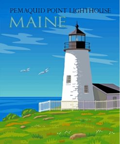 Pemaquid Point Poster Diamond Paintings