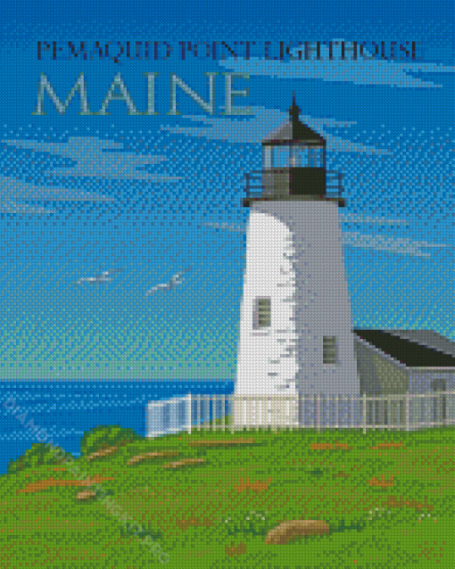 Pemaquid Point Poster Diamond Paintings