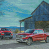 Pickup Ram Trucks Diamond Paintings