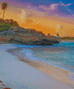 Playa Del Carmen Sunset Diamond Paintings