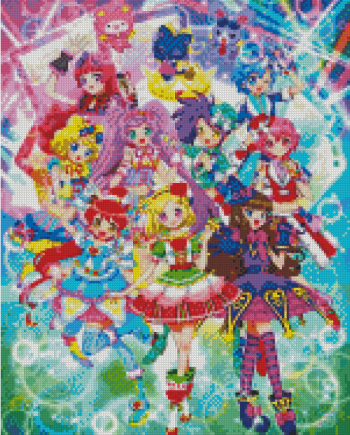 Pripara Anime Characters Diamond Paintings