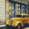 Rtero Yellow Taxi Cab Diamond Paintings