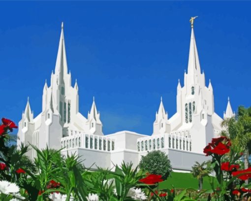 San Diego California Temple Diamond Paintings