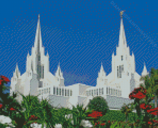 San Diego California Temple Diamond Paintings