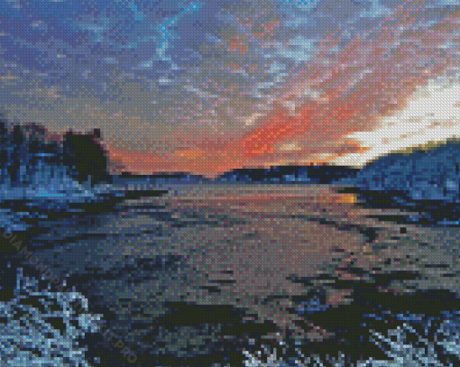 Snowy Boothbay Diamond Paintings