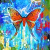 Splatter Whimsical Butterfly Diamond Paintings