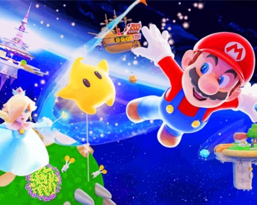 Super Mario Galaxy Diamond Paintings