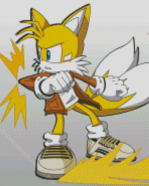 Tails The Hedgehog Character Diamond Paintings