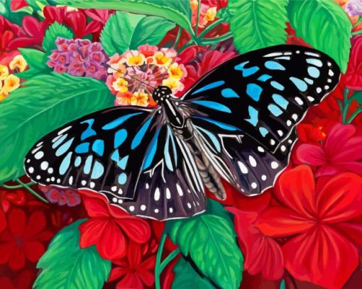 The Blue Tiger Butterfly Diamond Paintings