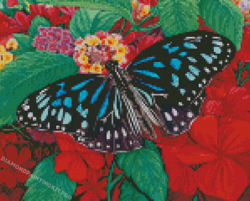 The Blue Tiger Butterfly Diamond Paintings