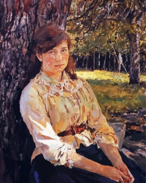 The Girl Covered By The Sun Valentin Serov Diamond Paintings