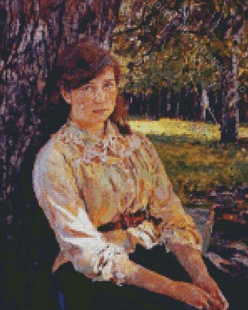 The Girl Covered By The Sun Valentin Serov Diamond Paintings