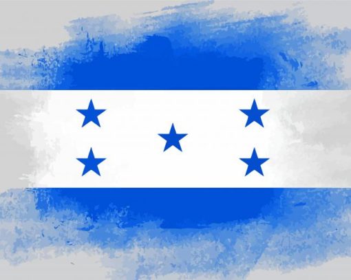 The Honduras Flag Art Diamond Paintings