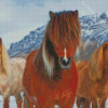 The Icelandic Ponies Diamond Paintings