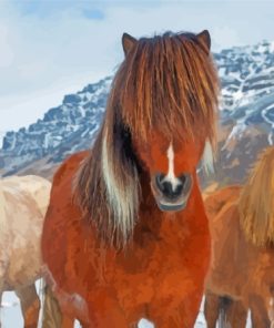 The Icelandic Ponies Diamond Paintings