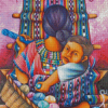 The Latina Mother And Child Diamond Paintings