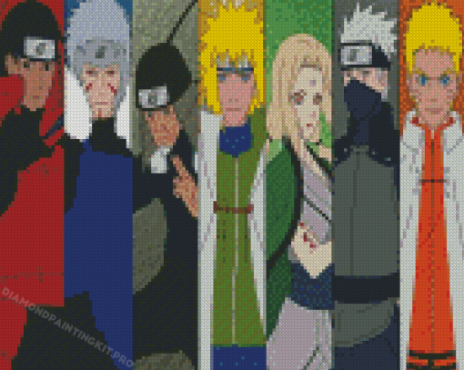 The Seven Hokages Diamond Paintings