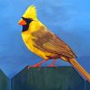 The Yellow Cardinal Diamond Paintings