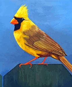 The Yellow Cardinal Diamond Paintings