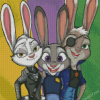 Three Bunnies Art Diamond Paintings