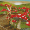 Toadstool Fairy Diamond Paintings