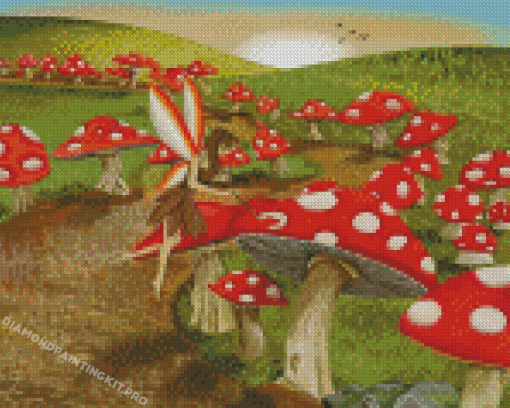 Toadstool Fairy Diamond Paintings