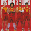 USC Trojans Basketball Poster Diamond Paintings