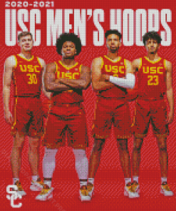USC Trojans Basketball Poster Diamond Paintings