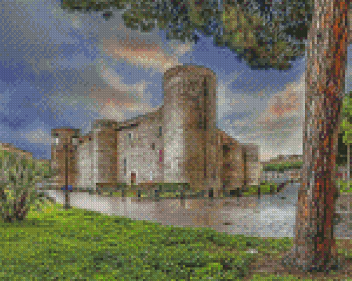 Ursino Castle in Catania Sicily Diamond Paintings