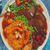 Vegan Roast Dinner Diamond Paintings