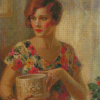 Vintage Flapper Lady Diamond Paintings