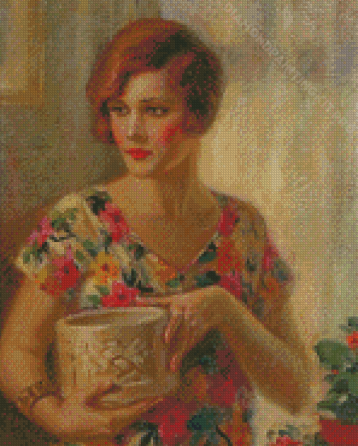 Vintage Flapper Lady Diamond Paintings