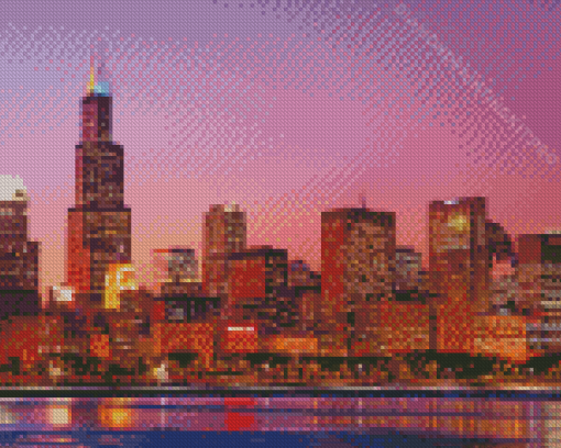 Willis Tower Chicago Illinois Diamond Paintings