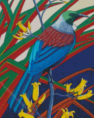 Aesthetic Tui Bird Diamond Paintings