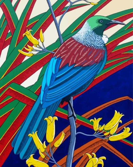 Aesthetic Tui Bird Diamond Paintings