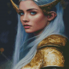 Aesthetic Elf Lady Warrior Diamond Paintings