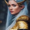 Aesthetic Elf Lady Warrior Diamond Paintings