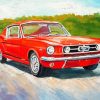 Aesthetic Red Mustang Diamond Paintings