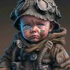 Army Little Boy Diamond Paintings