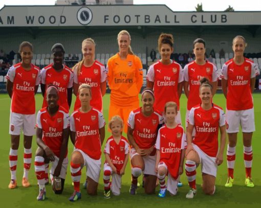 Arsenal Women Players Diamond Paintings