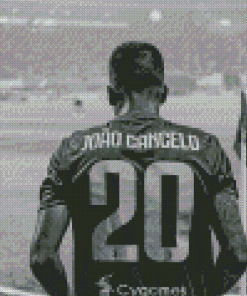 Black And White Joao Cancelo Back Diamond Paintings