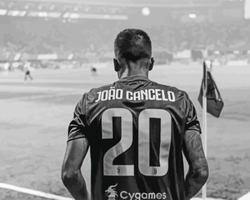 Black And White Joao Cancelo Back Diamond Paintings