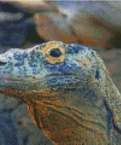 Blue Komodo Dragon Diamond Paintings