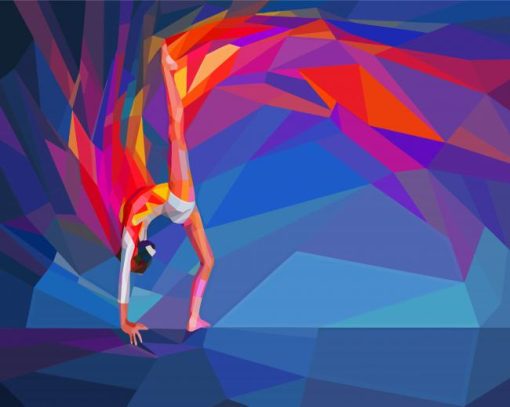 Colorful Abstract Gymnastics Diamond Paintings