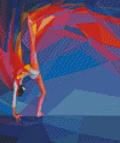 Colorful Abstract Gymnastics Diamond Paintings