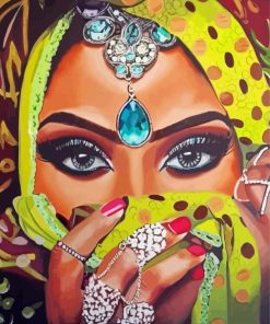 Cool Arabic Woman Diamond Paintings