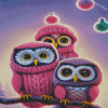 Cute Owls Diamond Paintings