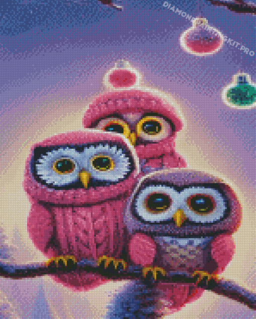 Cute Owls Diamond Paintings