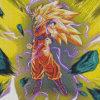 Dragon Ball Z Super Saiyan 3 Powerful Diamond Paintings